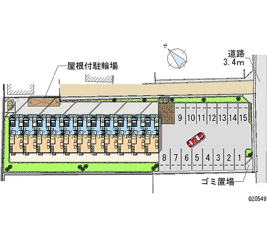 ★手数料０円★彦根市芹川町　月極駐車場（LP）